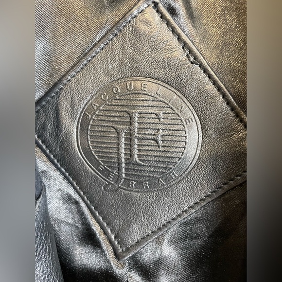 Vintage Jacqueline Ferrar Black Leather Women's trench Coat - Picture 10 of 16